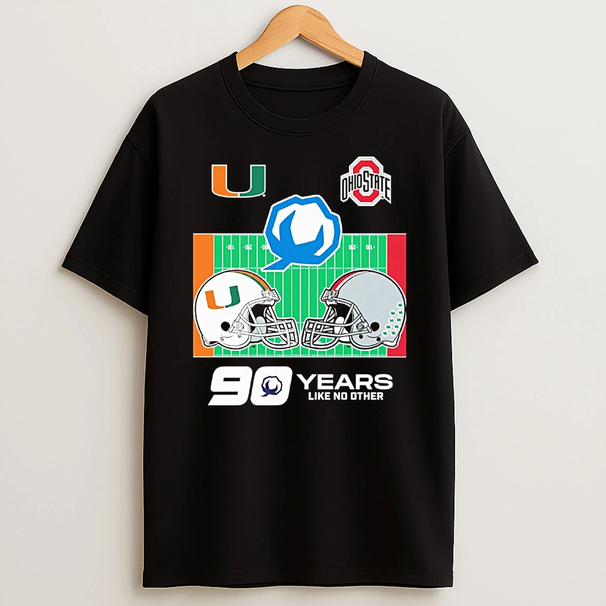 Ohio State Buckeyes Vs Miami Hurricanes Head To Head 2025 Goodyear Cotton Bowl Nye 90 Years Like No Other Shirts