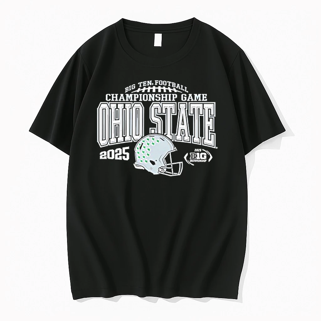 Ohio State Buckeyes Helmet Big Ten Football Championship Game 2025 Shirts