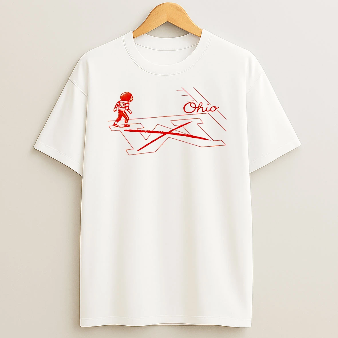 Ohio State Buckeyes Not Michigan Wolverines Snow Stadium Mascot Shirts