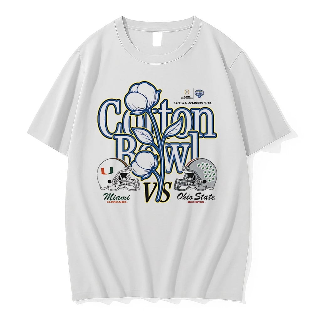 Ohio State Buckeyes Vs Miami Hurricanes 12 31 2025 Cotton Bowl Arlington Tx Homefield Shirts