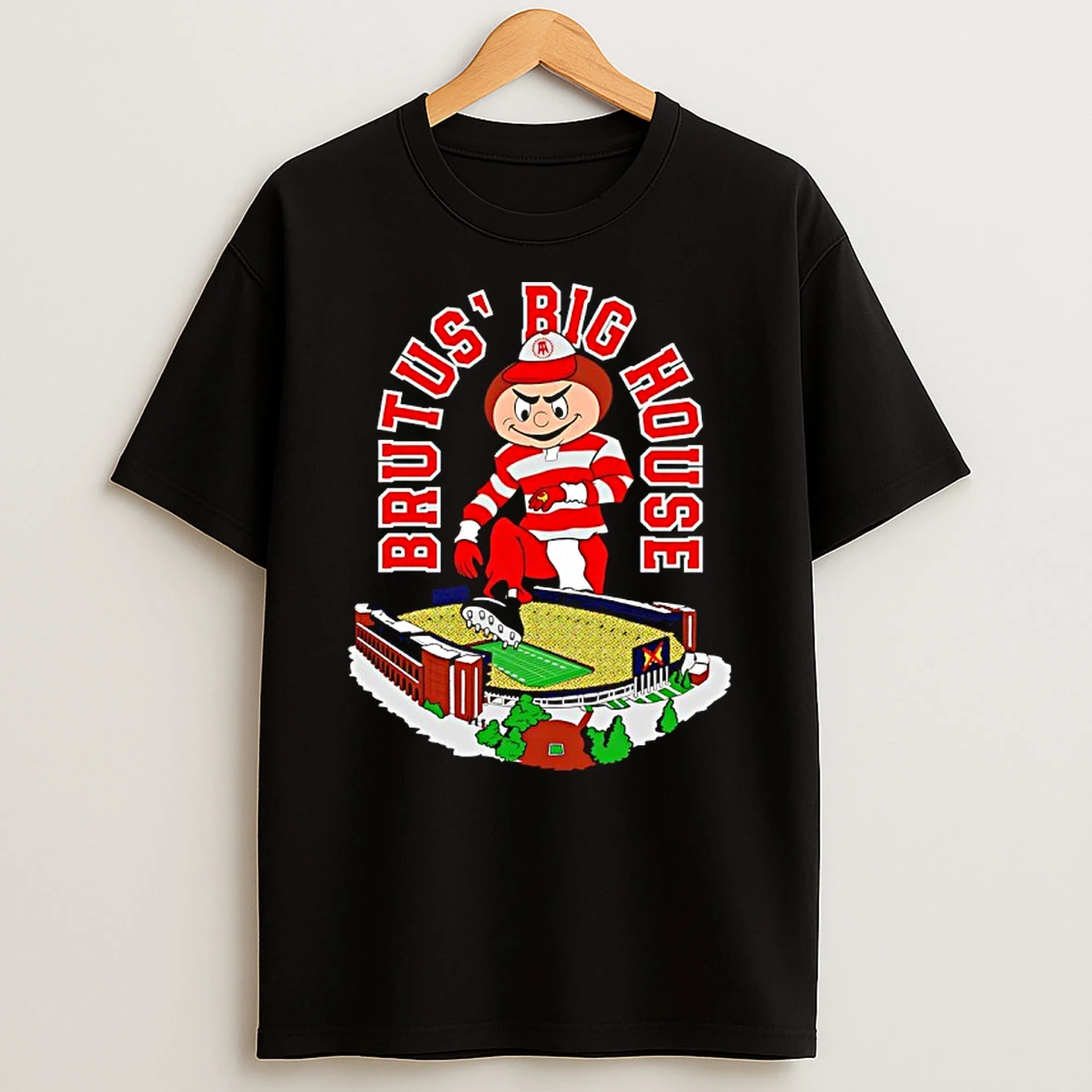Ohios House Brutus Big House Mascot Stadium Shirts