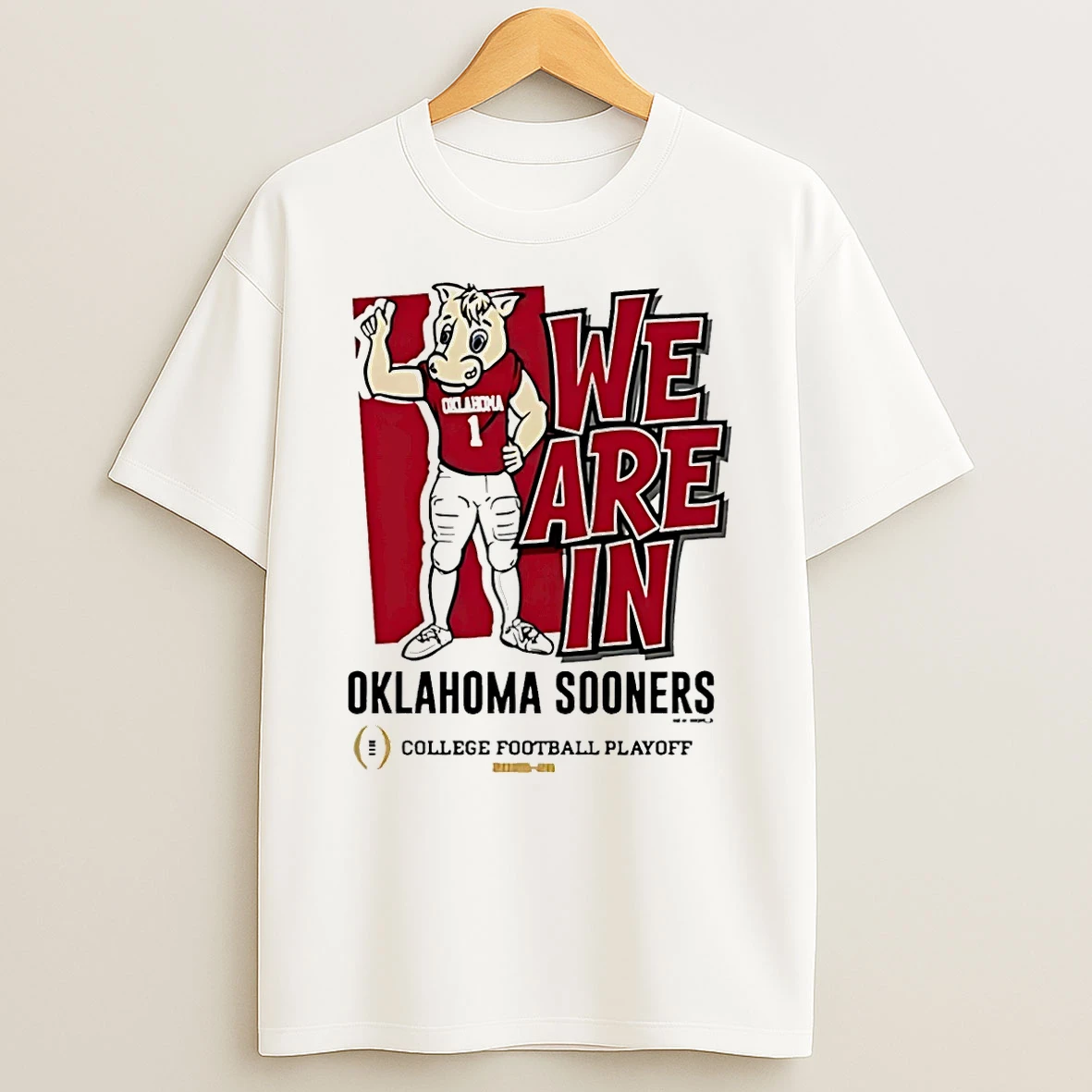 Oklahoma Sooners 2025 Cfp Bound Mascot We Are In Shirts