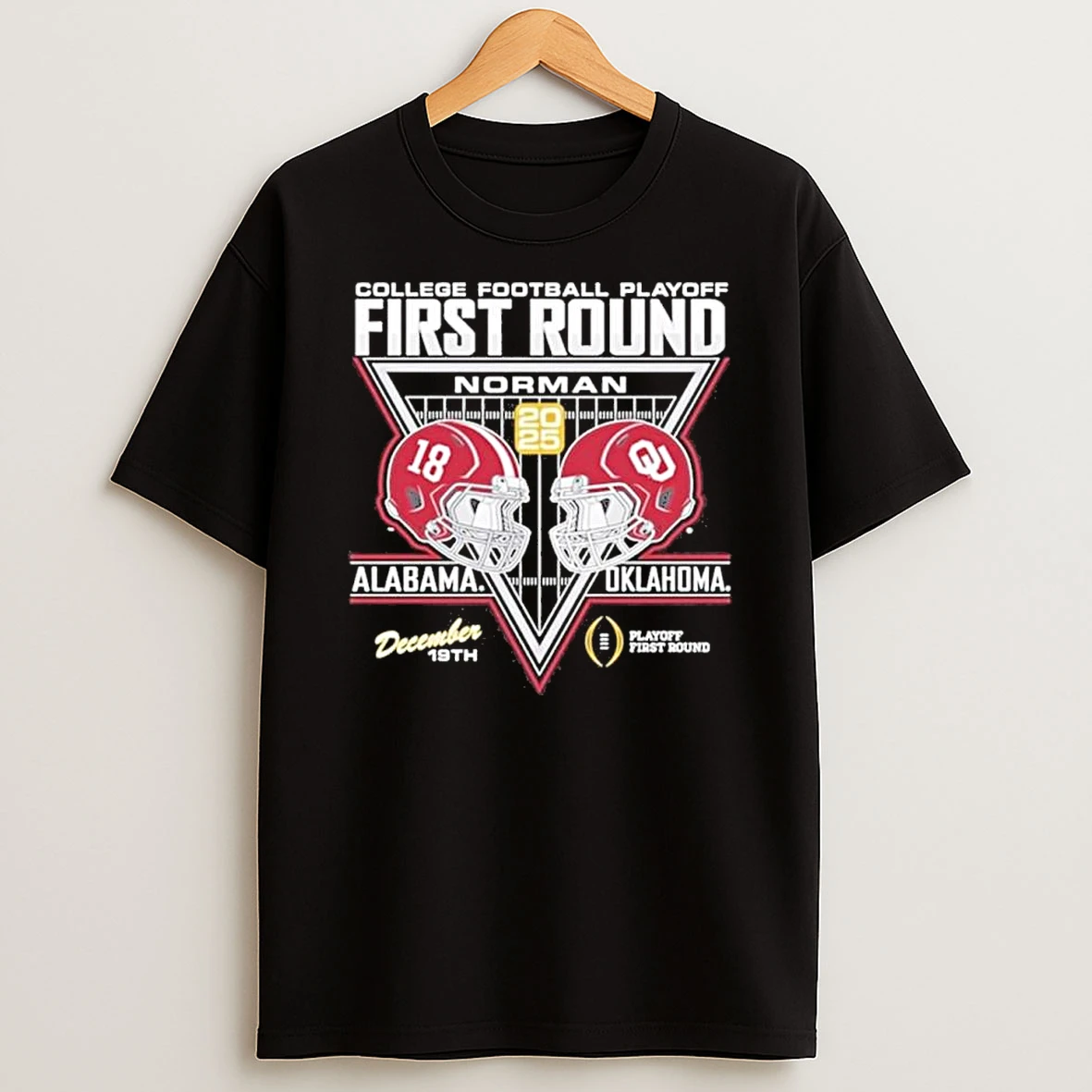 Oklahoma Sooners Vs Alabama Crimson Tide 2025 Cfp First Round Matchup December 19th Shirts