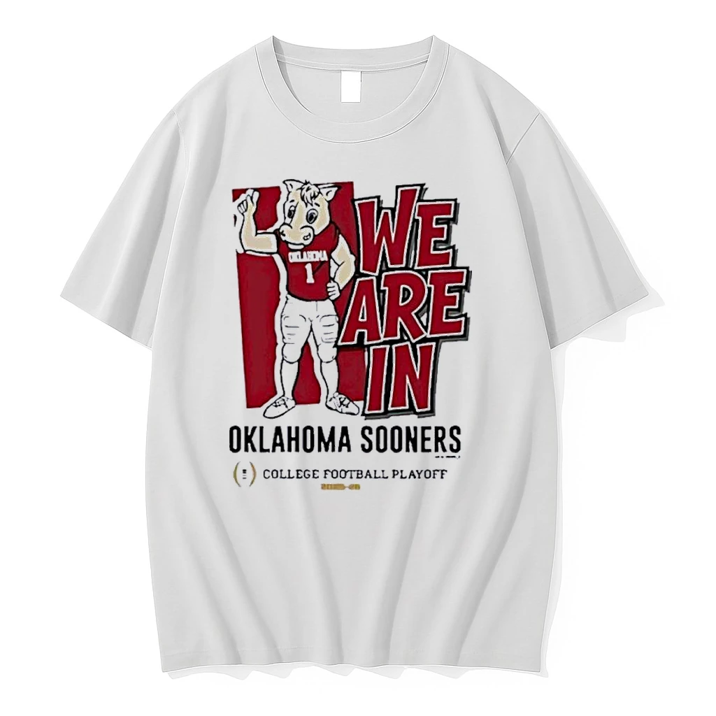 Oklahoma Sooners We Are In 2025 Cfp Bound Mascot Shirts