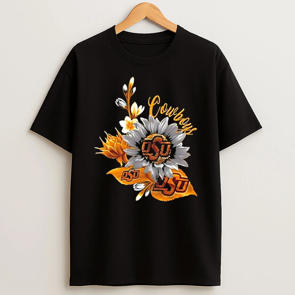 Oklahoma State Cowboys Football X Sunflower Floral Shirts