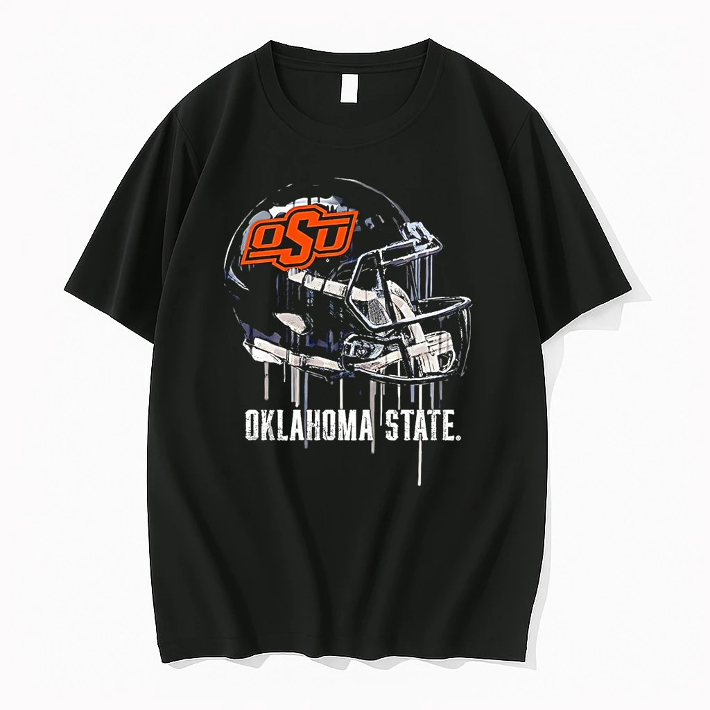 Oklahoma State Cowboys Vive La Fete Dripping Football Helmet Shirts