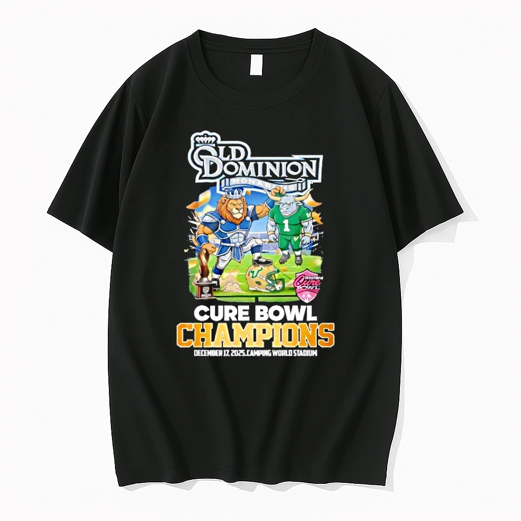 Old Dominion Monarchs Cure Bowl Champions 2025 Celebration Shirts