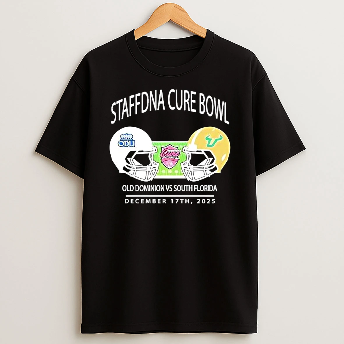 Old Dominion Monarchs Vs South Florida Bulls Staffdna Cure Bowl At Camping World Stadium Shirts