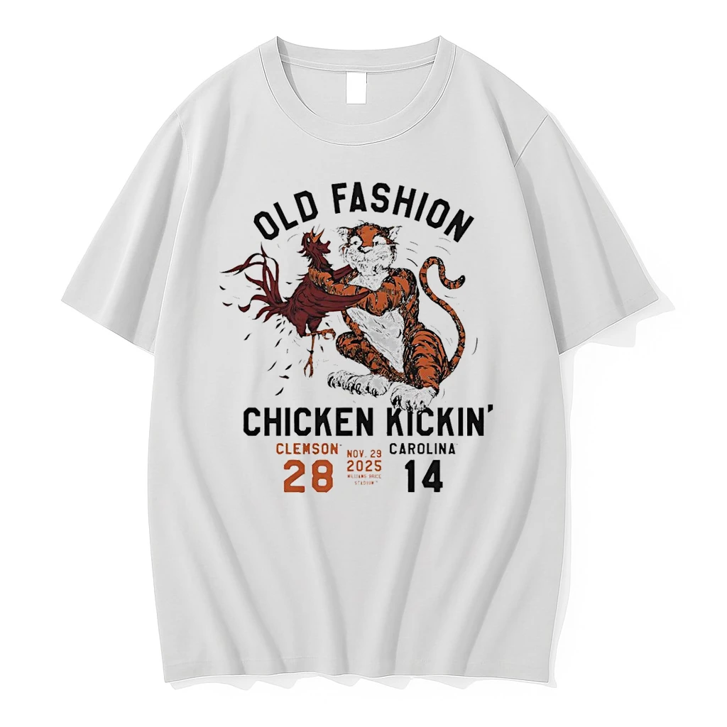 Old Fashion Chicken Kickin Clemsom 28 14 Carolina 2025 Football Shirts