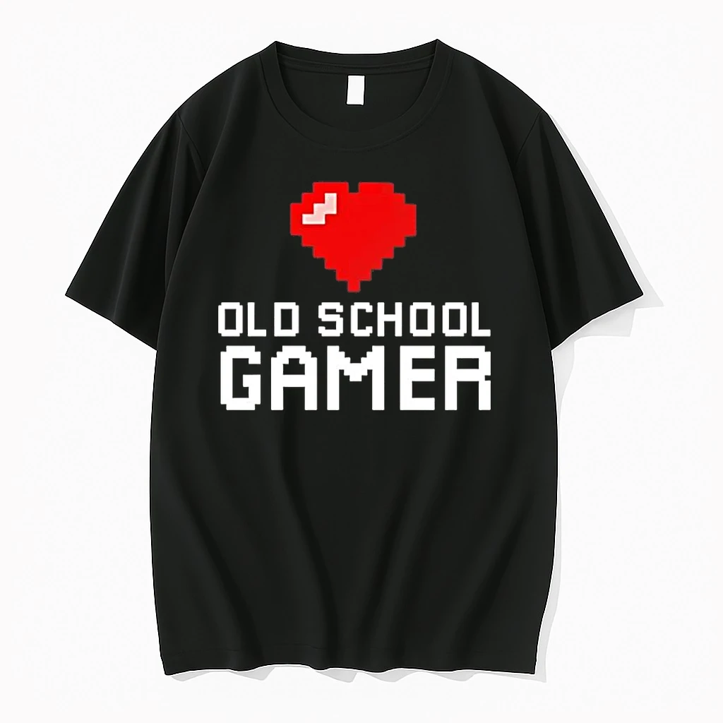 Old School Gamer Heart Shirts
