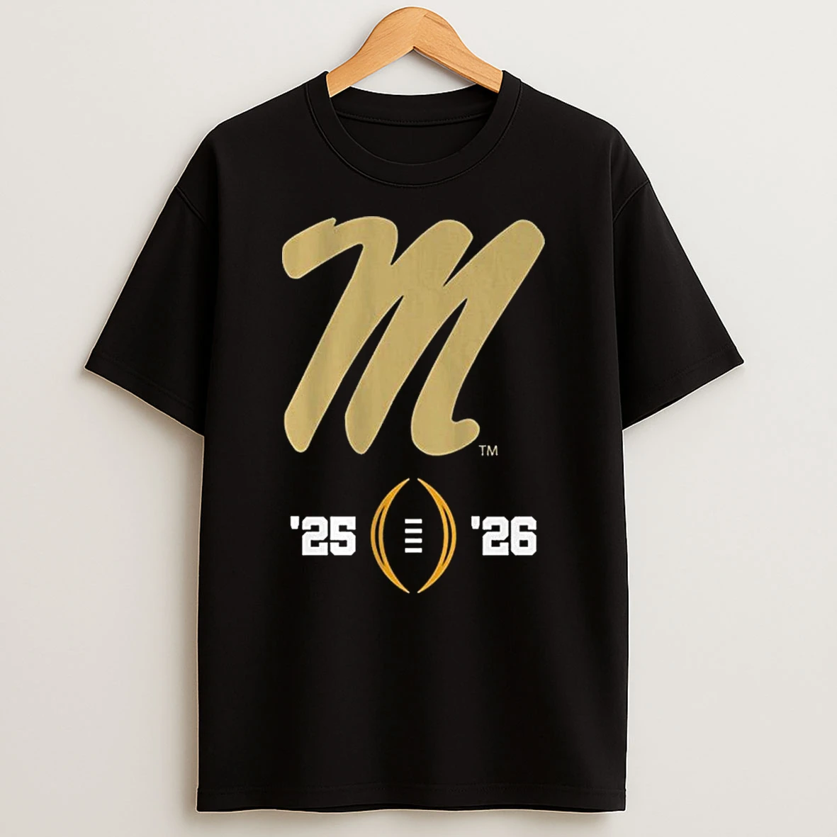 Ole Miss Football 2025 26 College Football Playoff Gold Shirts