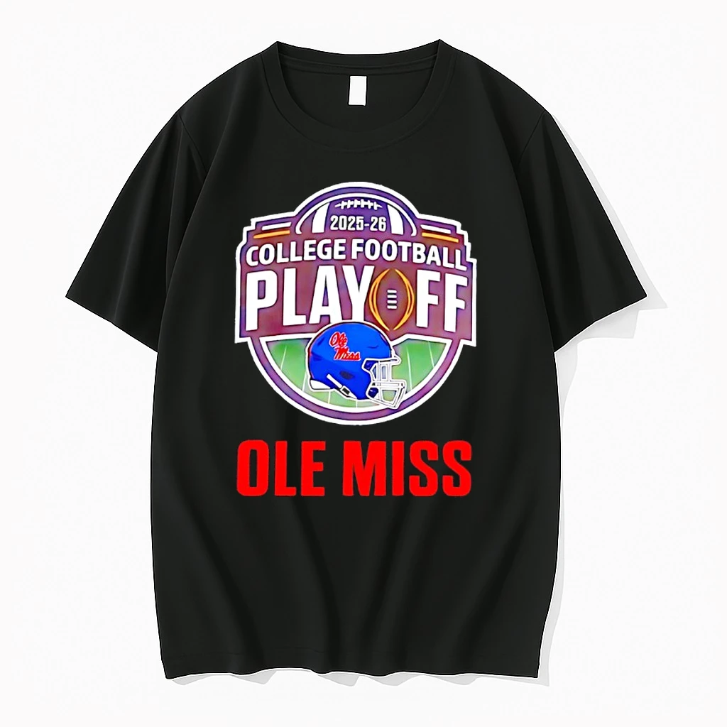 Ole Miss Rebels 2025 2026 Cfp Helmet Classic Shirts