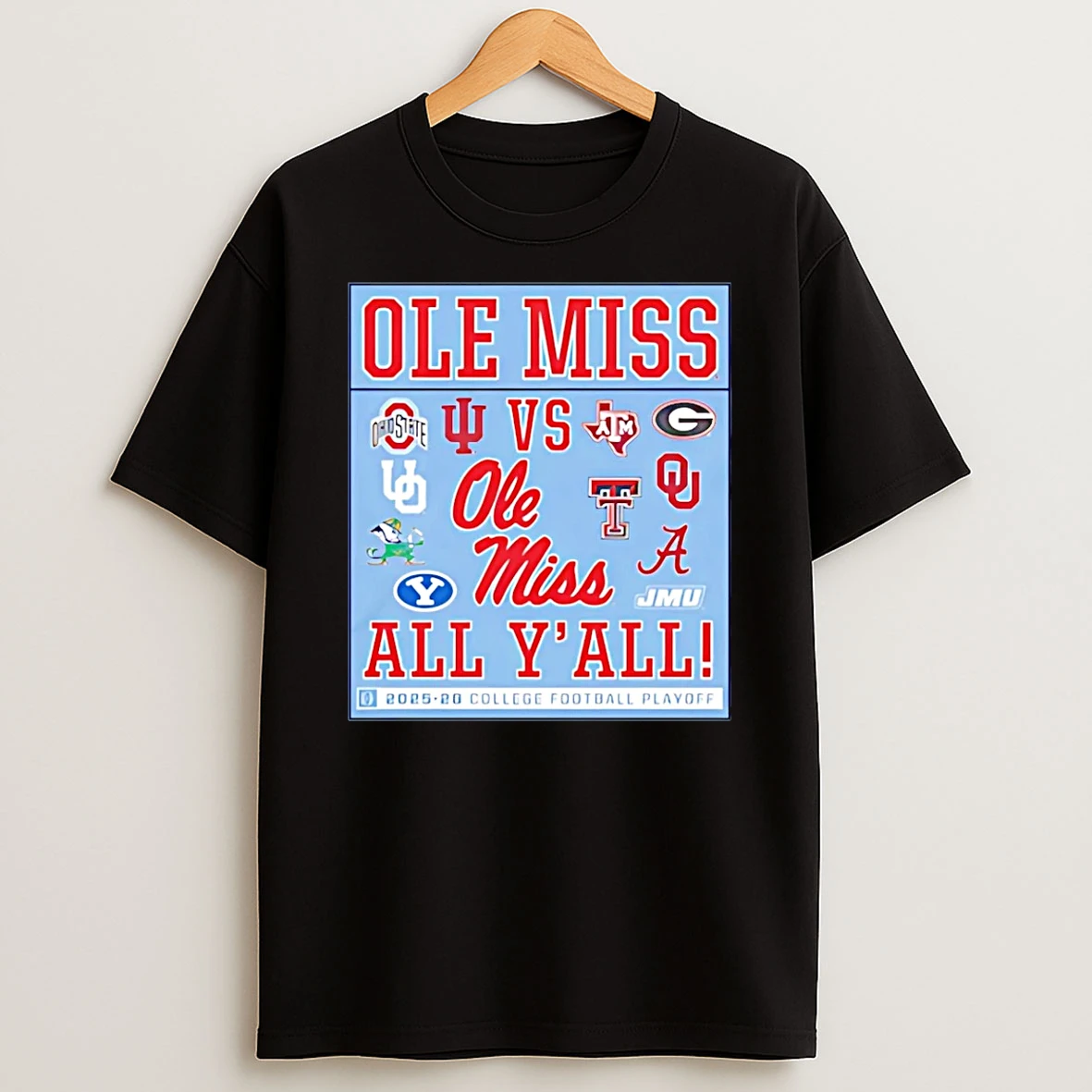 Ole Miss Rebels 2025 26 Cfp Ole Miss Vs Yall Shirts
