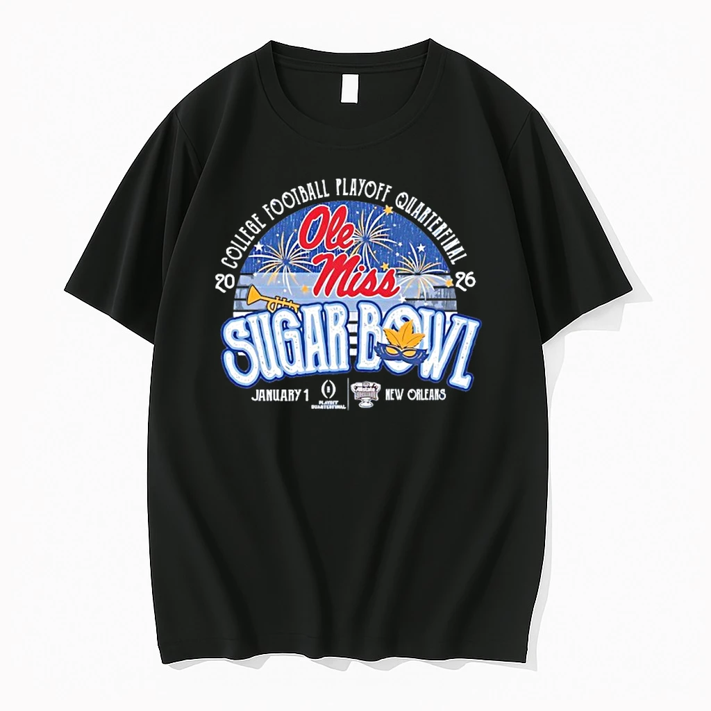 Ole Miss Rebels 2025 26 College Football Playoff Sugar Bowl Fireworks Shirts