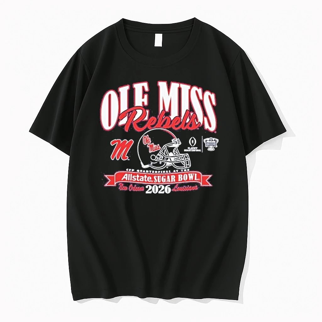 Ole Miss Rebels College Football Playoff 2026 Sugar Bowl Bound Shirts