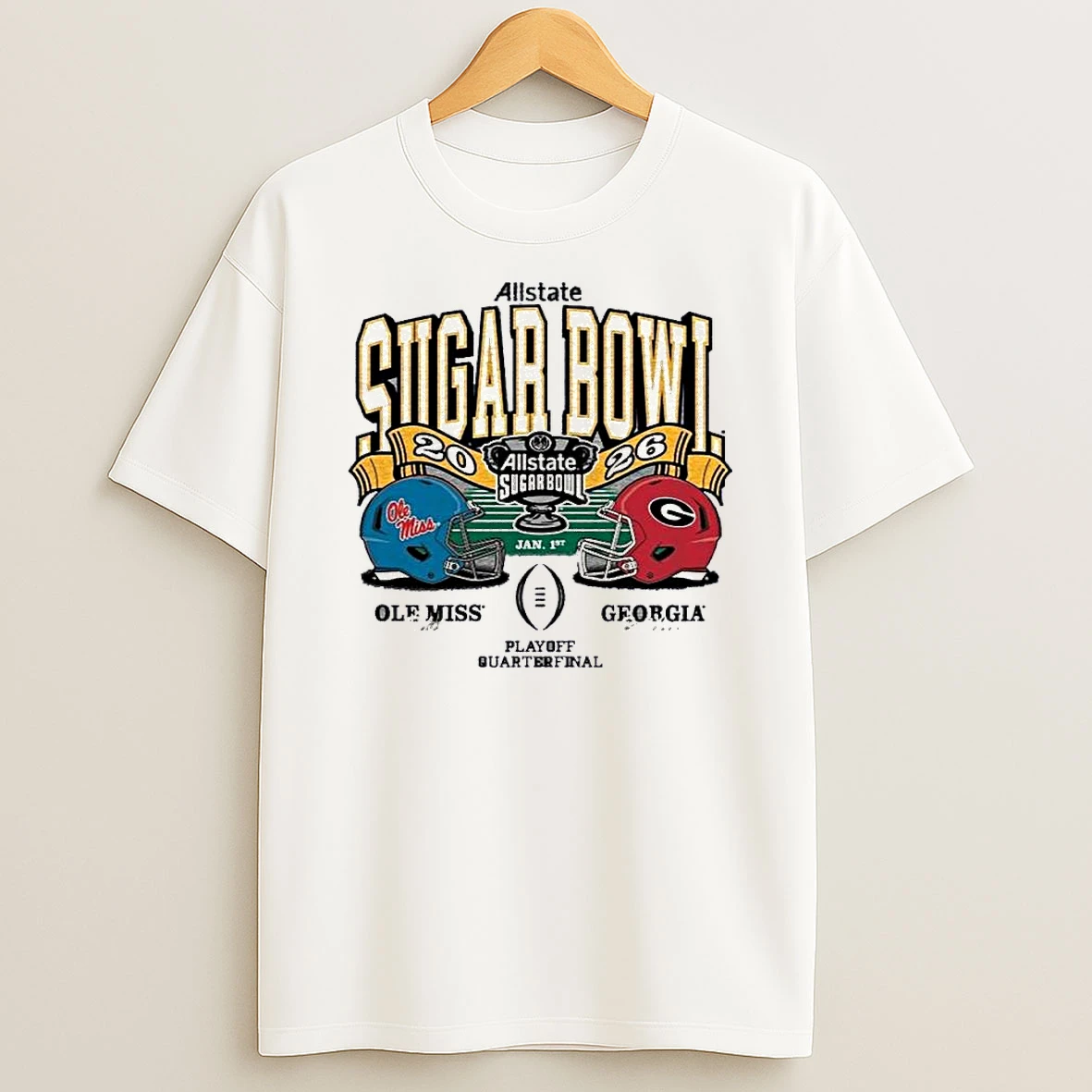 Ole Miss Rebels Football 2025 Sugar Bowl Bound Vs Georgia Bulldogs Shirts