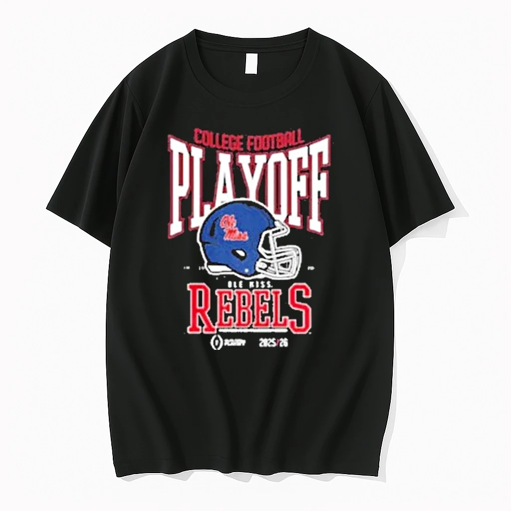 Ole Miss Rebels Ncaa 2025 2026 College Football Playoff Curved Helmet Shirts