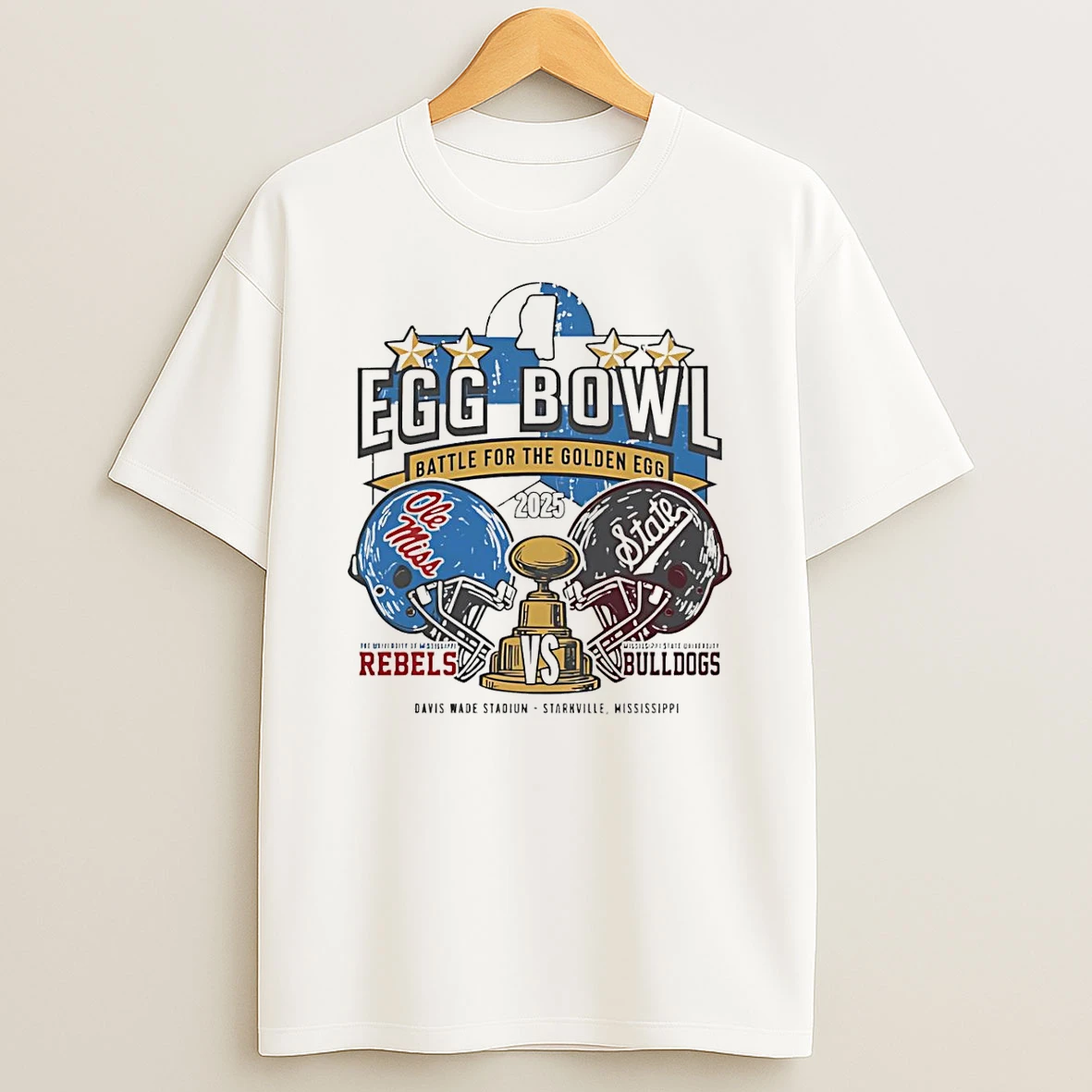 Ole Miss Rebels Vs Mississippi State Bulldogs 2025 Egg Bowl Battle For The Golden Egg Shirts