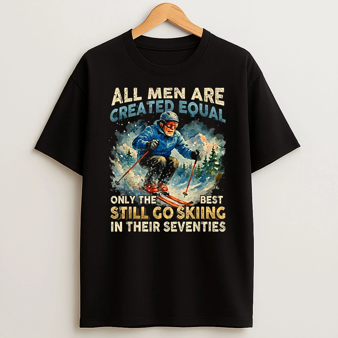 Only The Best Still Go Skiing In Their Seventies Shirts