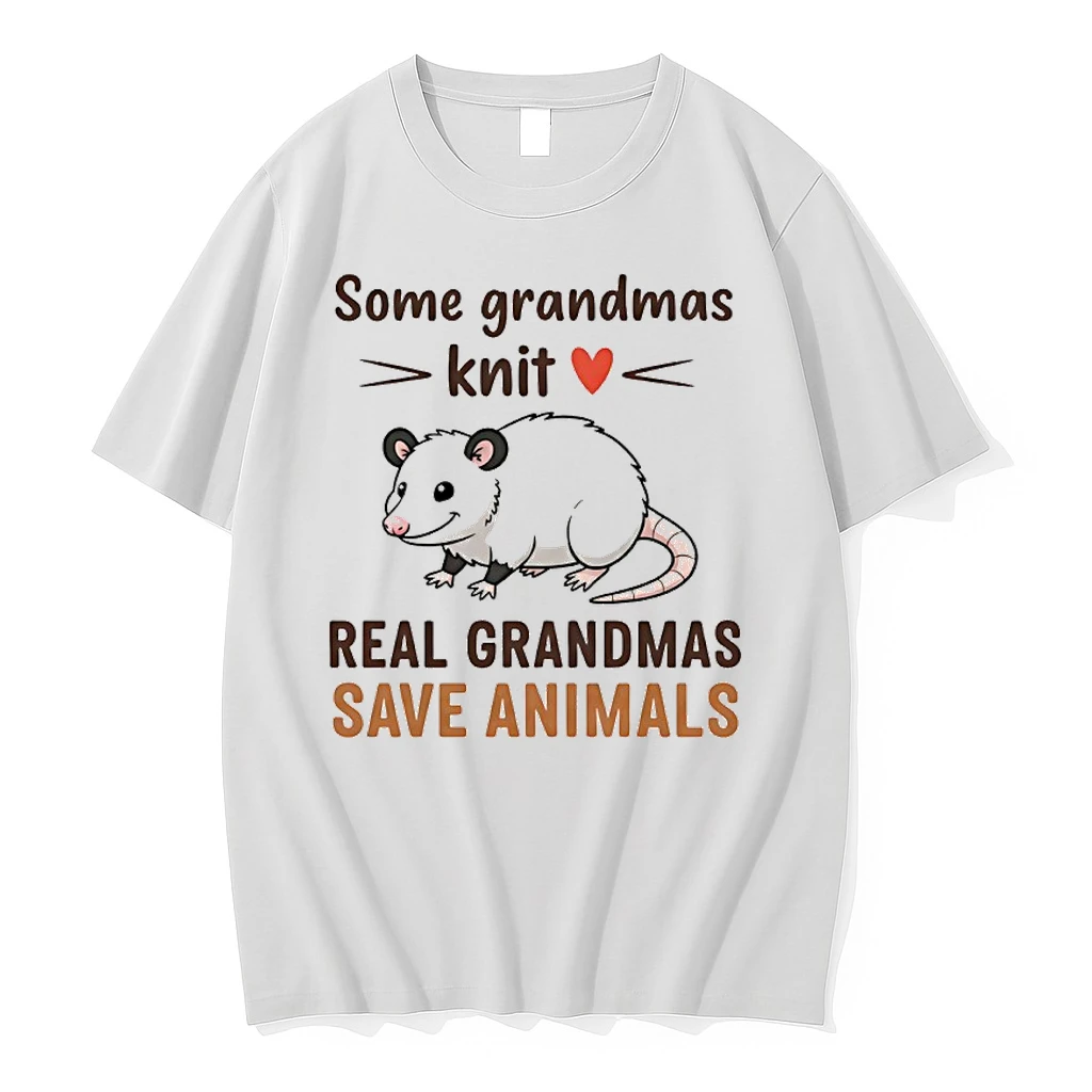 Opossum Some Grandmas Knit Real Grandmas Save Animals Shirts