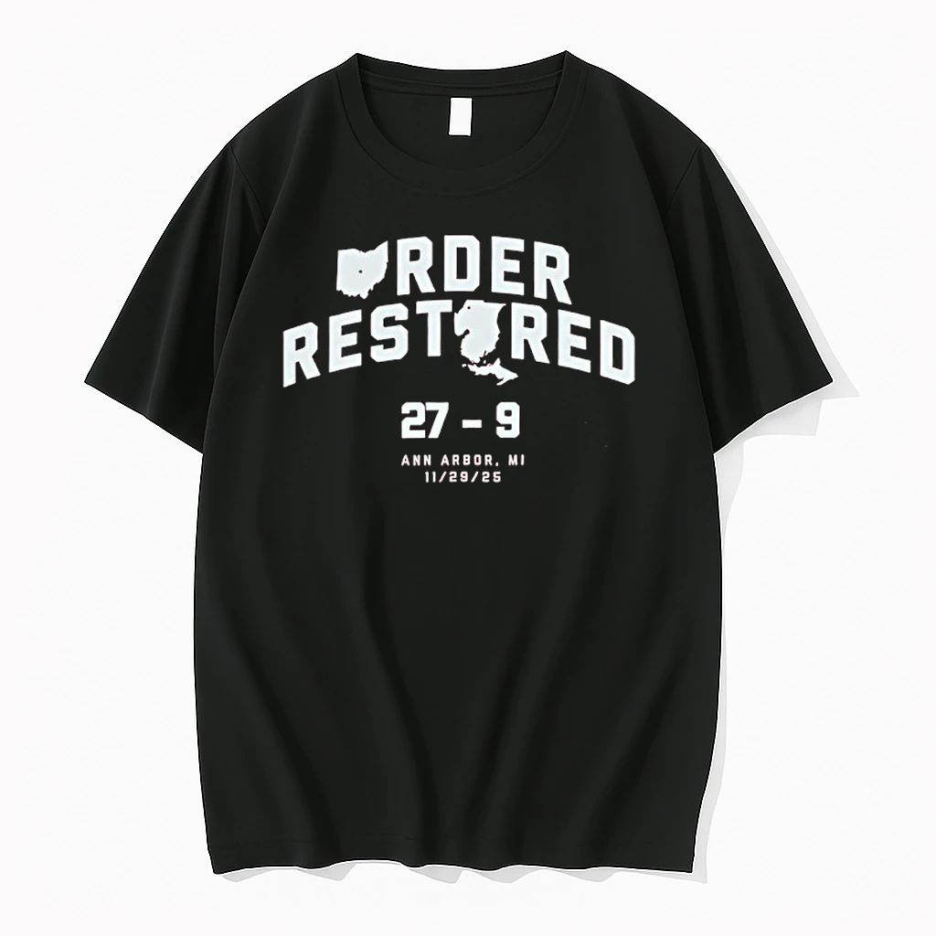 Order Restored Event 27 9 Score Ann Arbor Mi Nov 29th 2025 Shirts