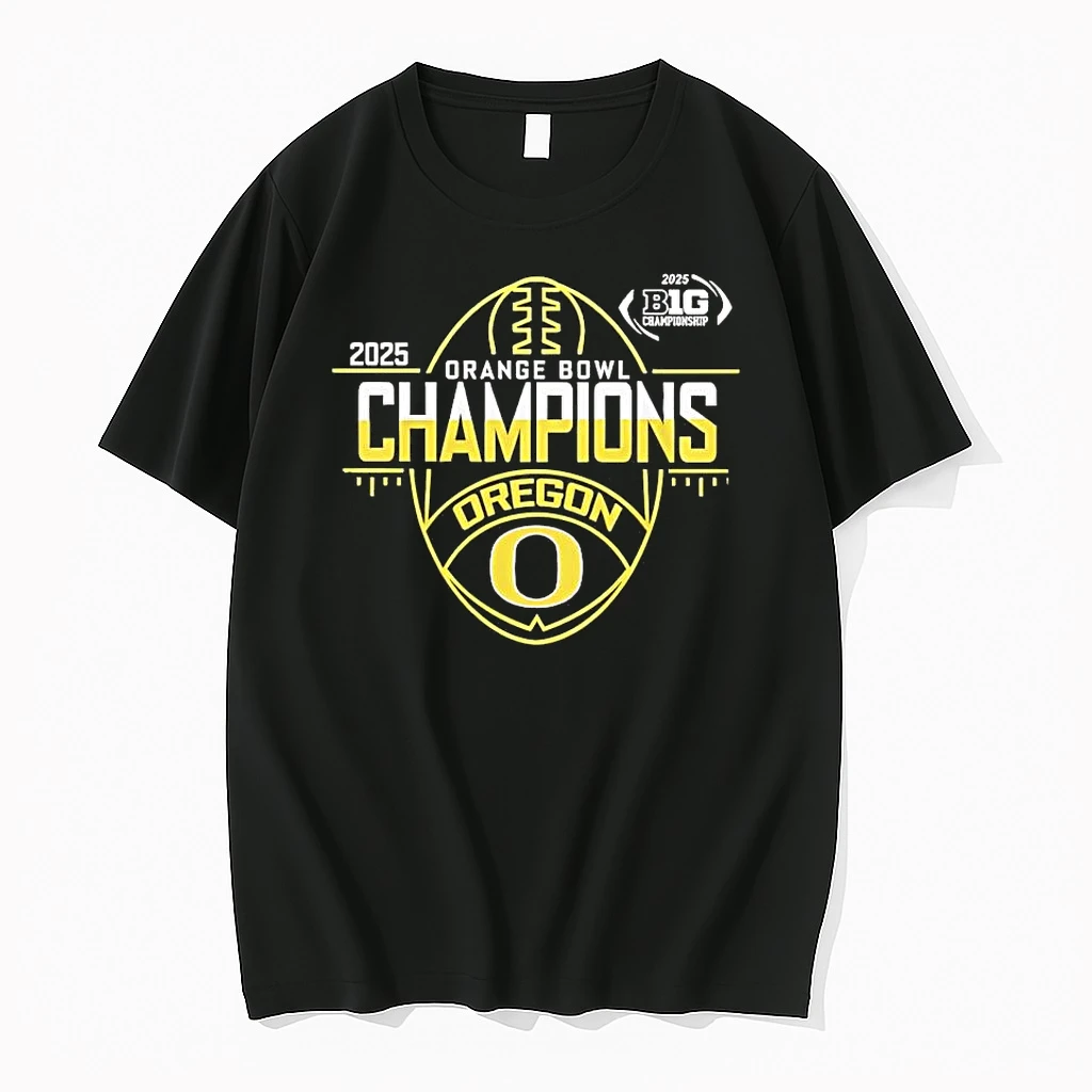 Oregon Duck 2025 Orange Bowl Champions Big 10 Shirts