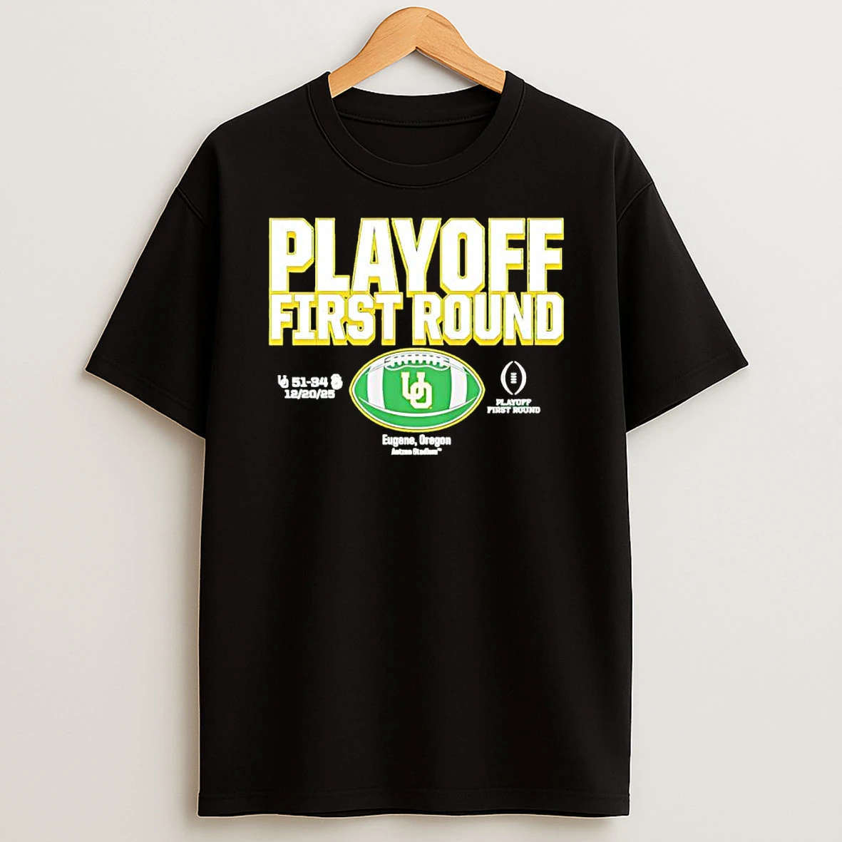 Oregon Ducks 2025 Cfp First Round Winner Shirts