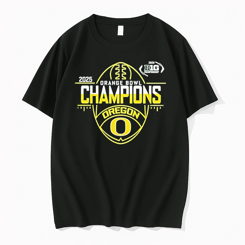 Oregon Ducks 2025 Orange Bowl Champions Logo Shirts