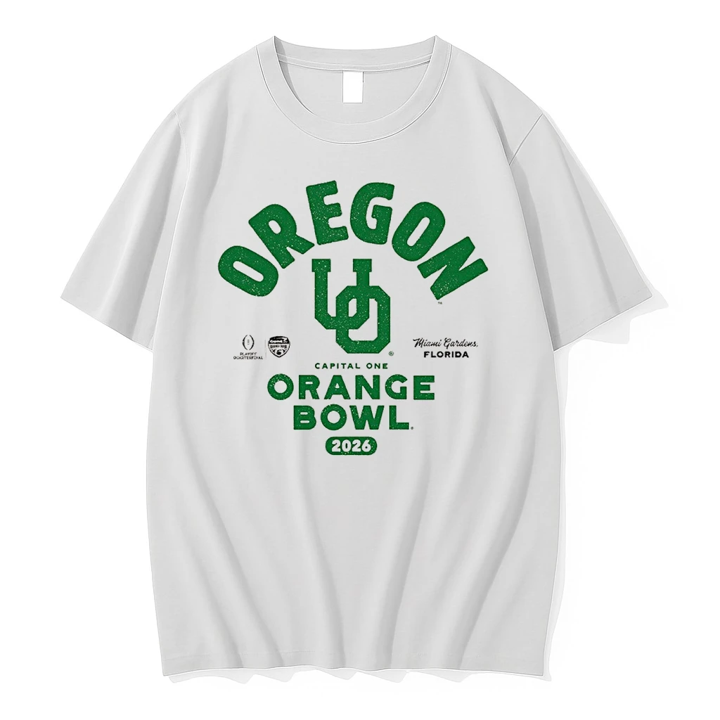 Oregon Ducks 2026 Capital One Orange Bowl Bound Miami Gardens Florida Shirts