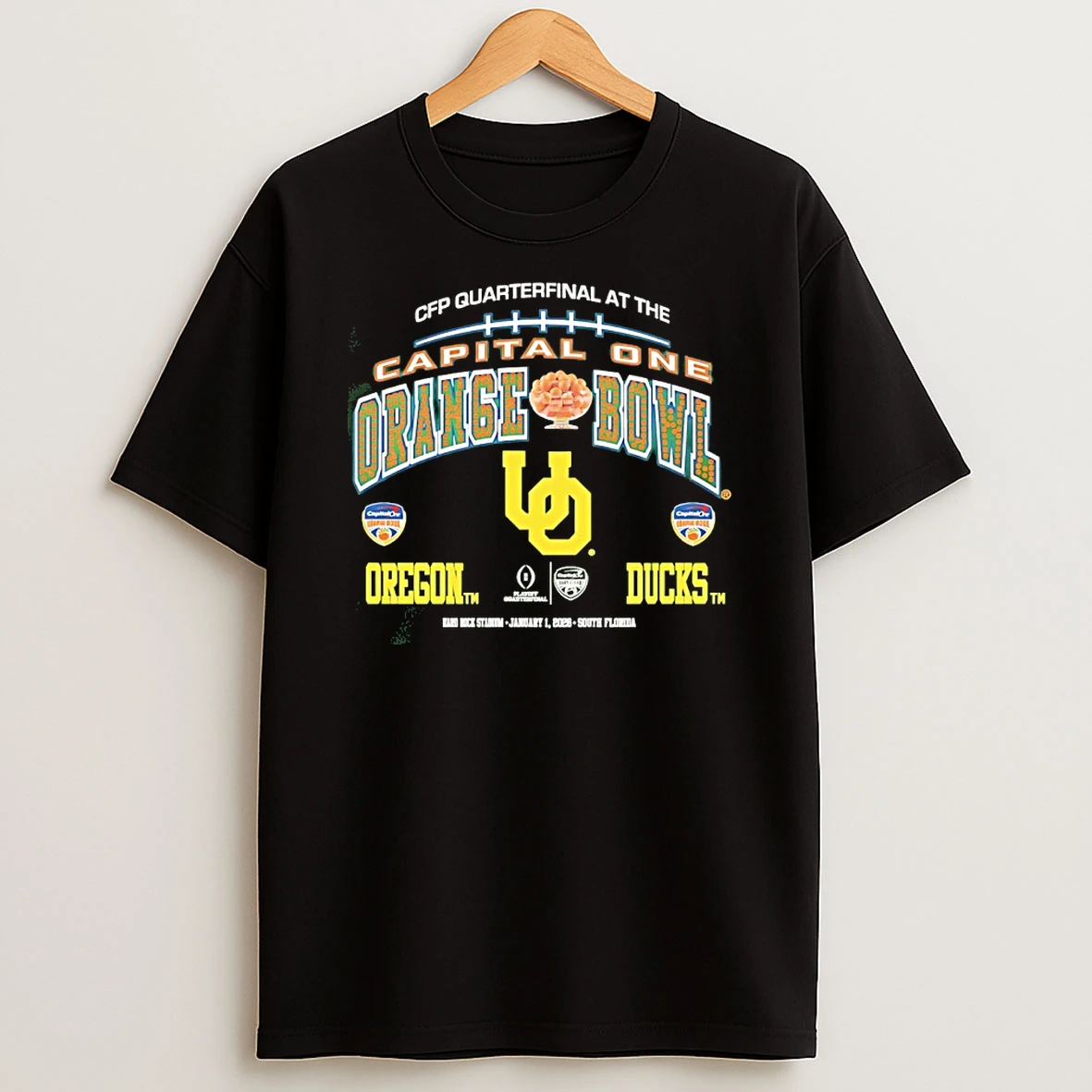 Oregon Ducks Cfp Quarterfinal At The Capital One Orange Bowl 2026 Shirts