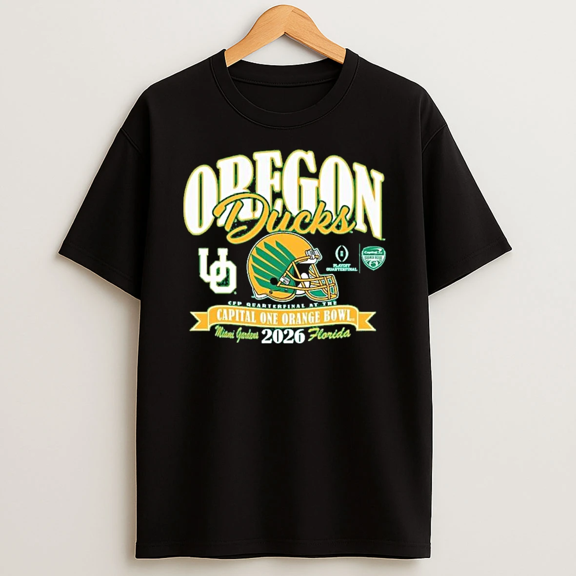 Oregon Ducks College Football Playoff 2026 Orange Bowl Shirts