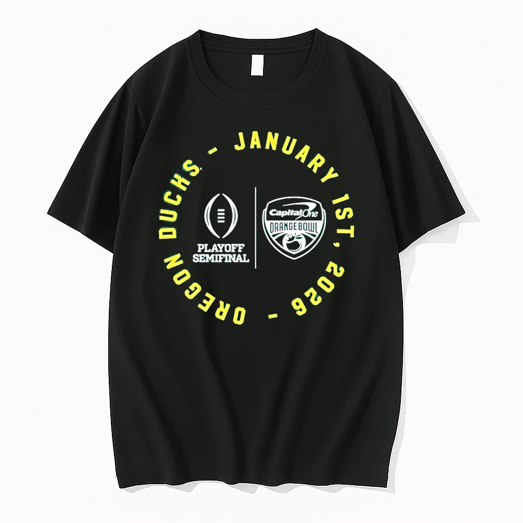 Oregon Ducks Football Jan 1st 2026 Playoff Semifinal Capital One Orange Bowl Shirts