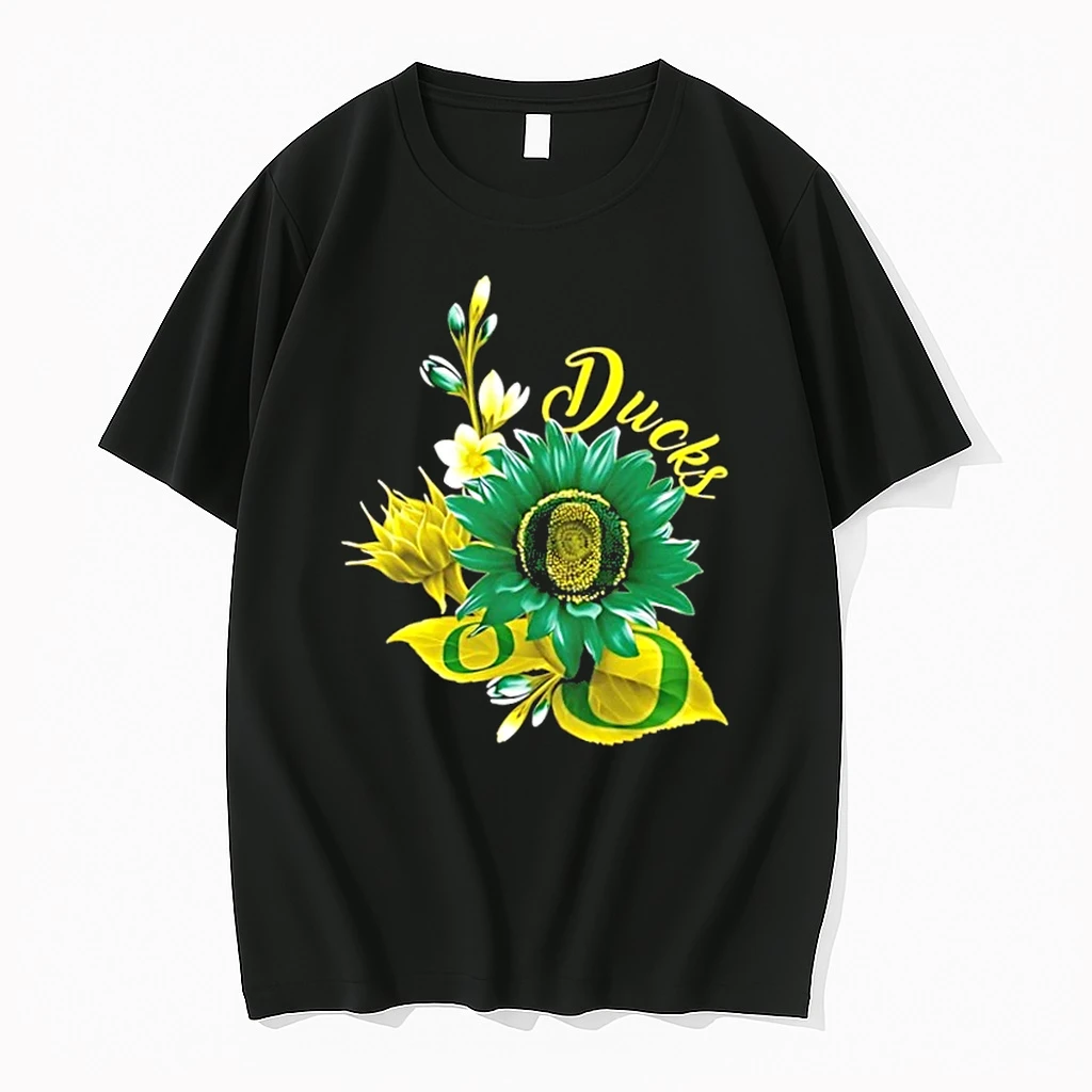 Oregon Ducks Football X Sunflower Floral Shirts