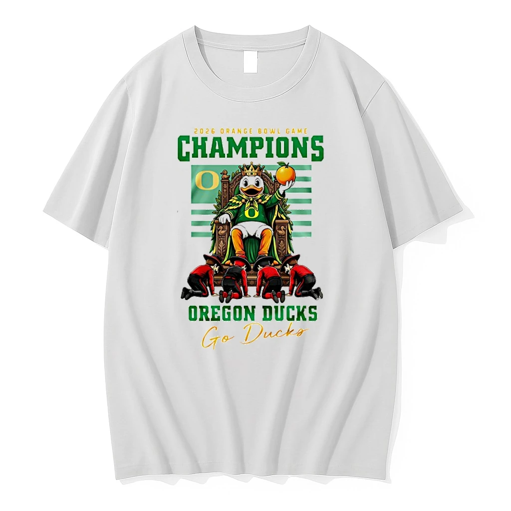 Oregon Ducks Ncaa 2026 Orange Bowl Game Champions King Shirts