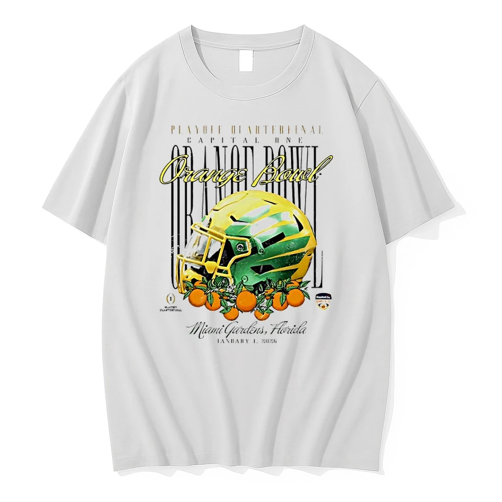 Oregon Ducks Playoff Quarterfinal At The 2026 Orange Bowl Helmet Shirts