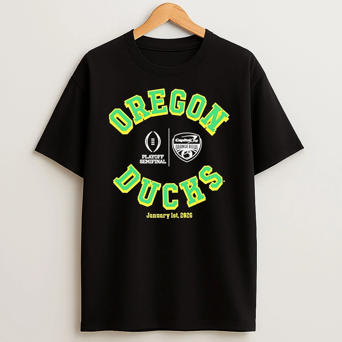 Oregon Ducks Playoff Semifinal Capital One Orange Bowl Jan 1st 2026 Shirts