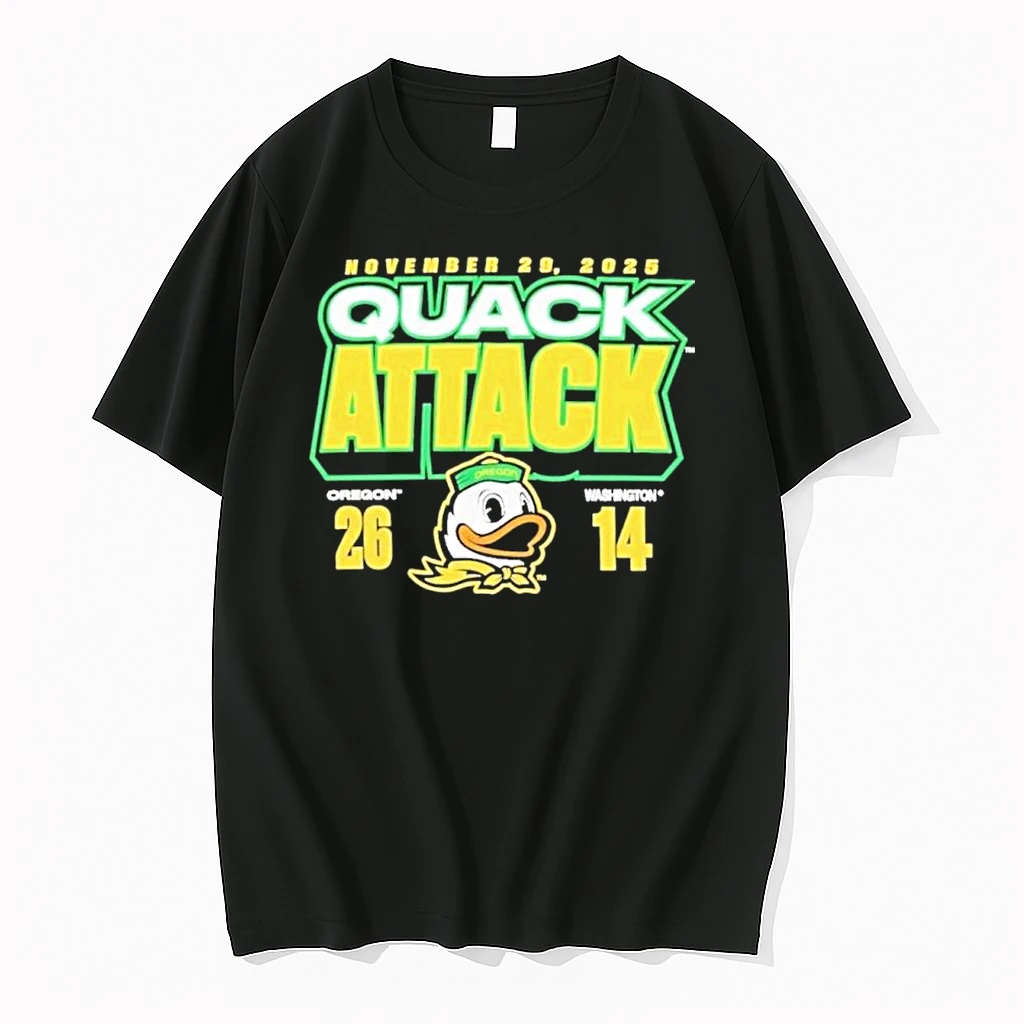 Oregon Ducks Win 26 14 Washington Huskies Quack Attack November 29 2025 Shirts