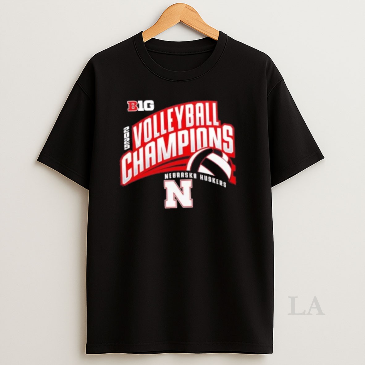 Original 2025 Big Ten Champions Nebraska Volleyball 2 Sided Shirt