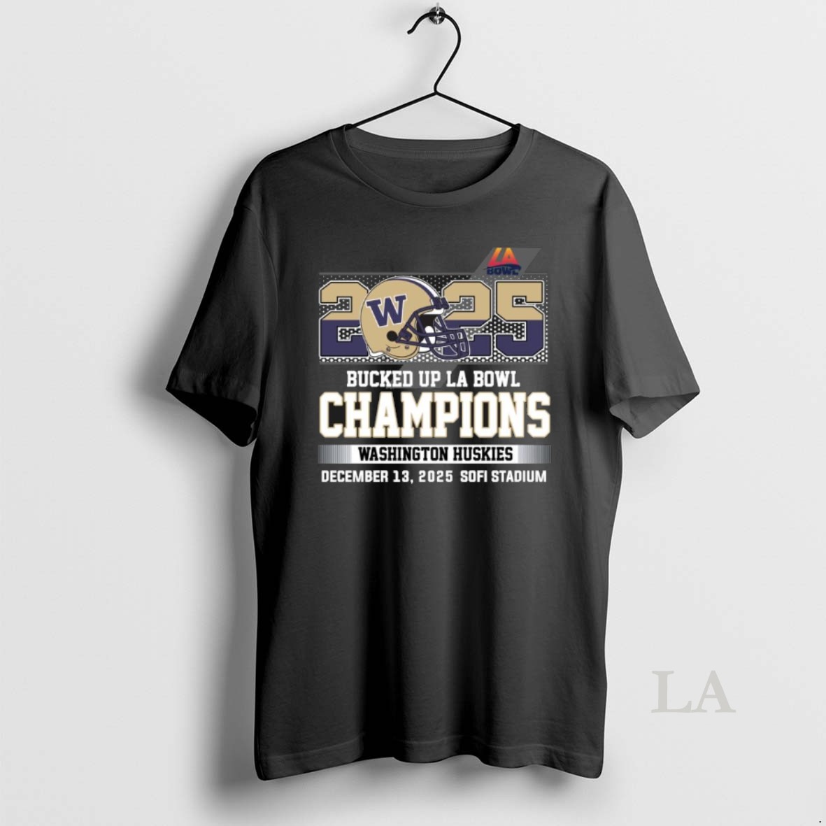 Original 2025 Bucked Up La Bowl Champions Washington Huskies Football Shirt