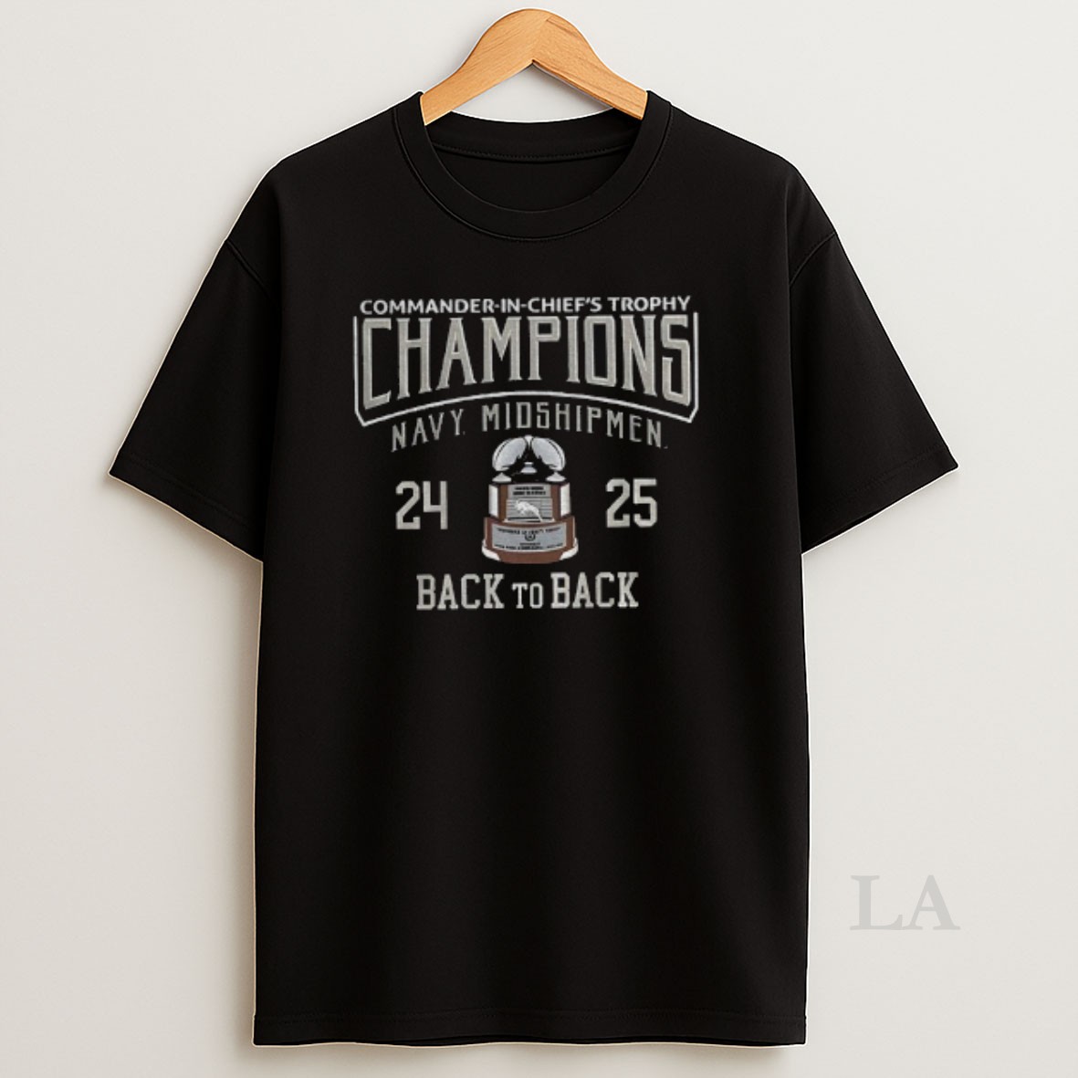 Original 2025 Commander In Chiefs Trophy Champions Navy Midshipmen Football Back To Back Shirt