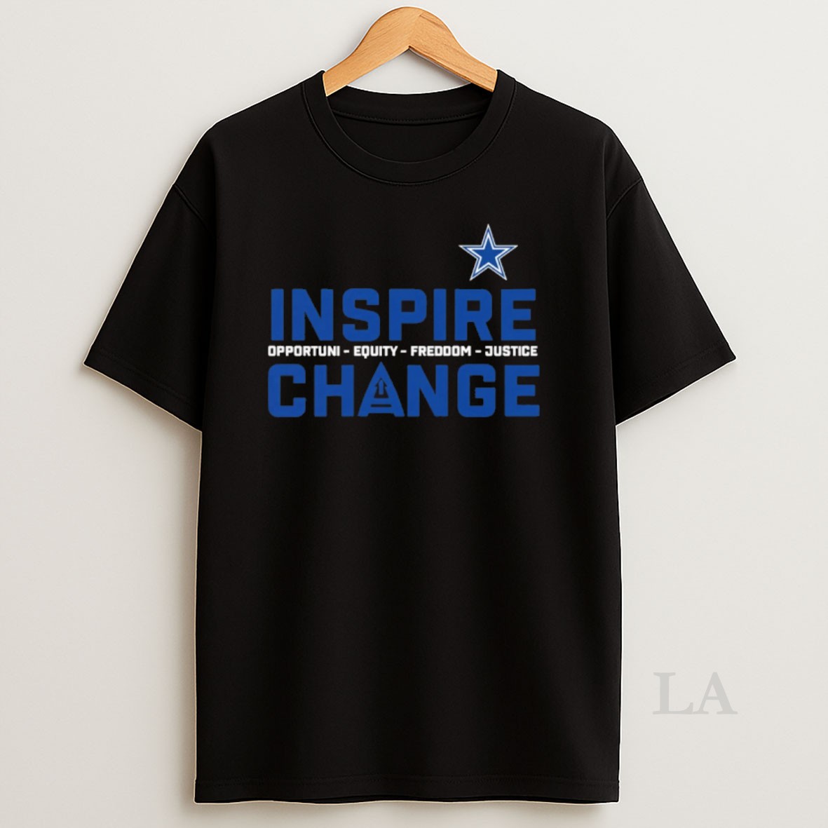Original 2025 Dallas Cowboys Inspire Change Opportunity Equity Freedom Justice Shirt
