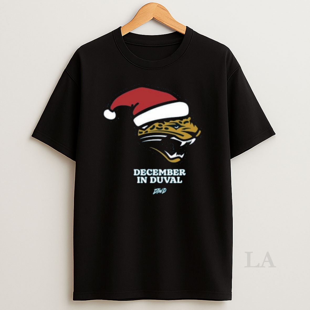 Original 2025 Jacksonville Jaguars December In Duval Christmas Santa Hat Shirt