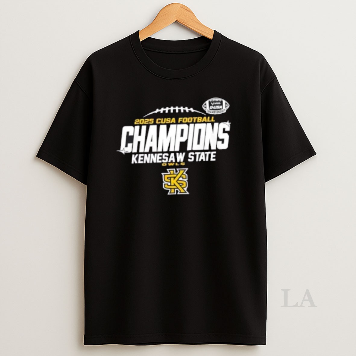 Original 2025 Kennesaw State Owls Cusa Football Champions 2 Sided Shirt