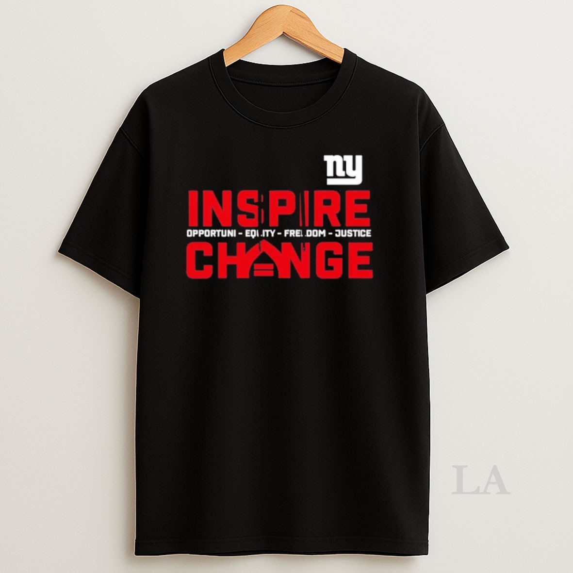 Original 2025 New York Giants Inspire Change Opportunity Equity Freedom Justice Shirt