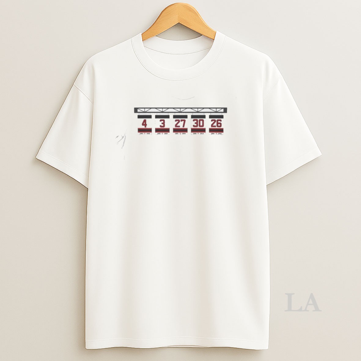 Original 4 3 27 30 And 26 New Jersey Devils Brick City Hockey Shirt