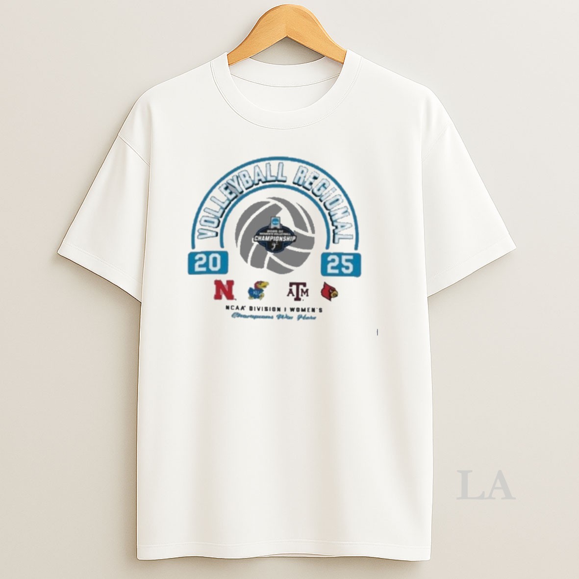 Original 4 Teams 2025 Ncaa Division I Volleyball Nebraska Regional Shirt