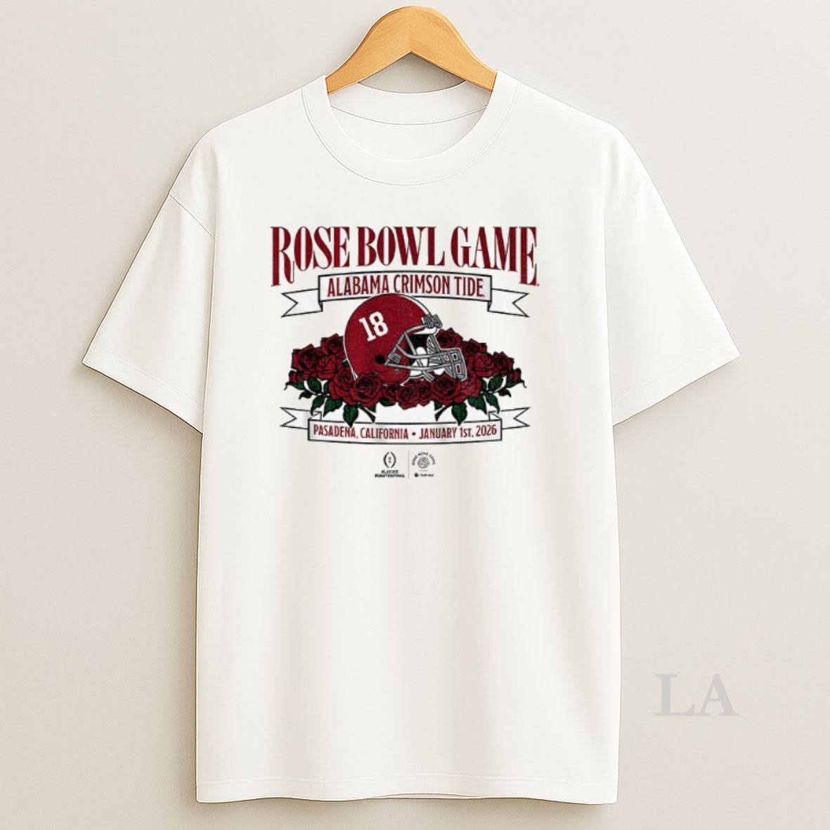Original Alabama Crimson Tide 2026 Rose Bowl Game Football Helmet Playoff Quarterfinal Shirt