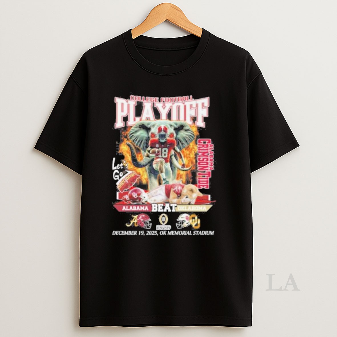 Original Alabama Crimson Tide Mascot Beat Oklahoma Cfp First Round Winners Shirt