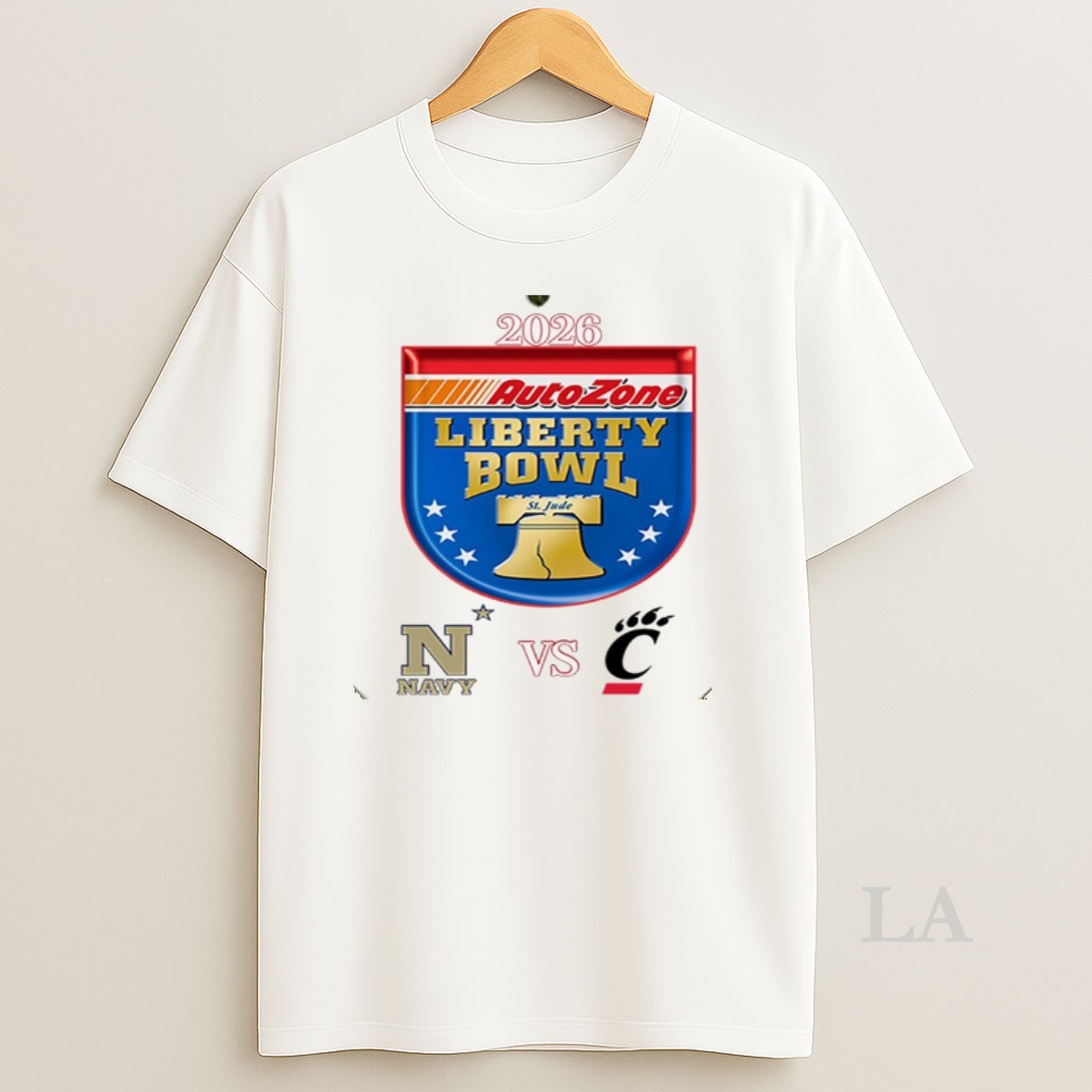 Original Autozone Liberty Bowl 2026 Navy Midshipmen Vs Cincinnati Bearcats Logo Shirt