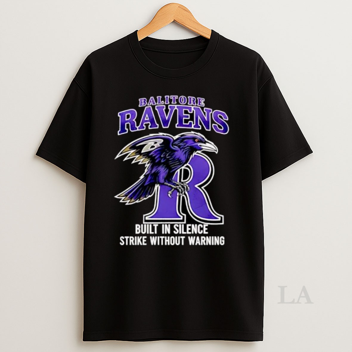 Original Baltimore Ravens Built In Silence Strike Without Warning Shirt